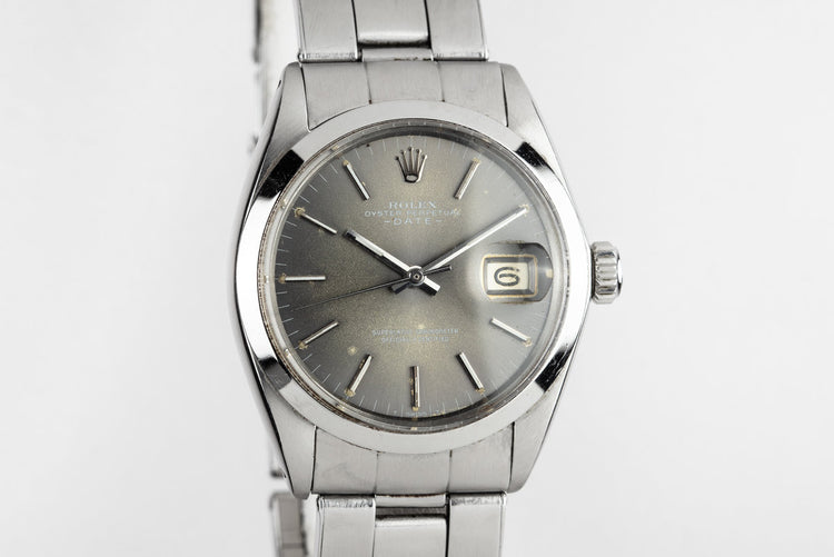 1969 Rolex Date 1500 Grey Dial