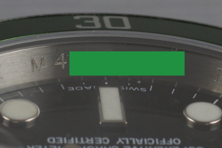 2007 Rolex Green Submariner 16610V with Box and Papers