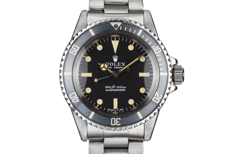 1974 Rolex Submariner 5513 with Serif Dial