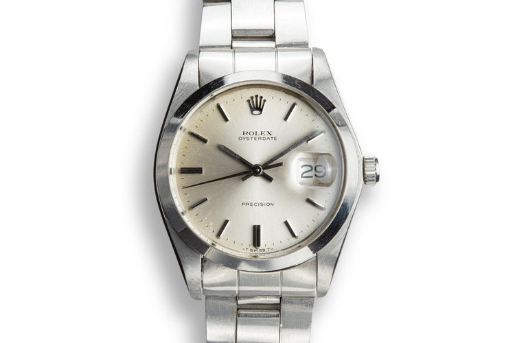 1973 Rolex OysterDate 6694 Silver Dial