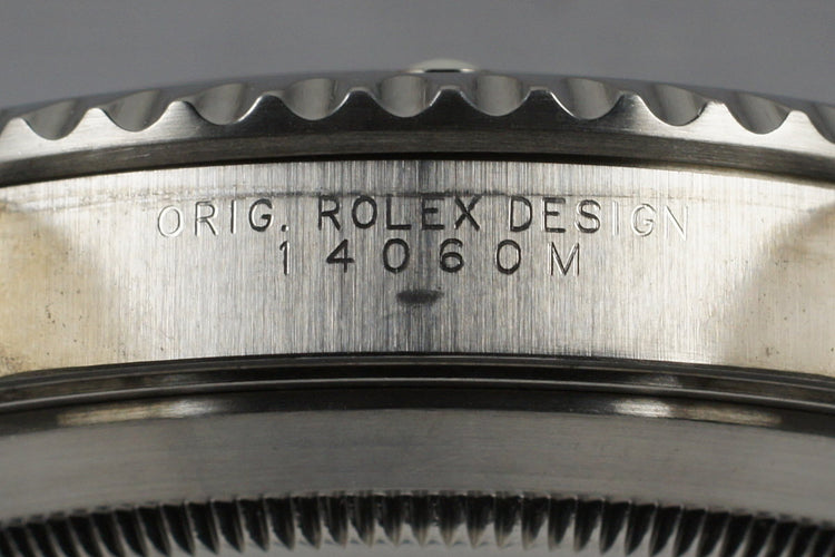 2007 Rolex Submariner 14060M with 4 Line Dial