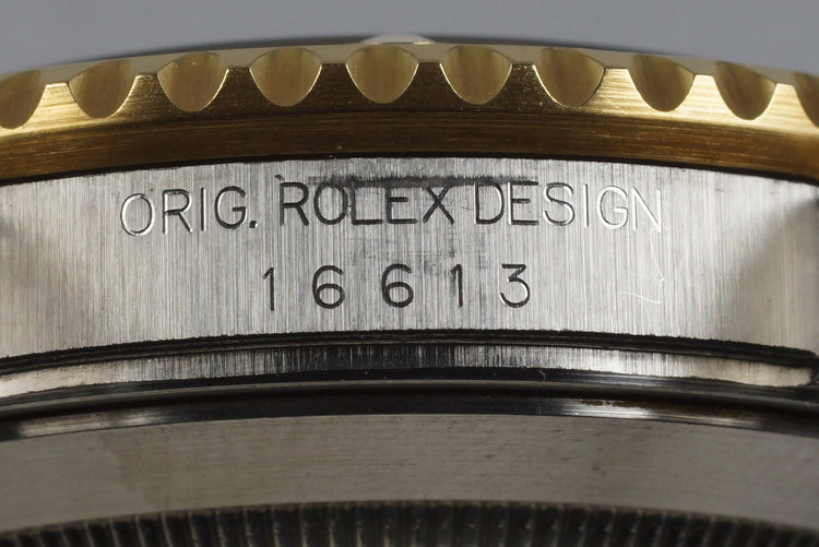 1995 Rolex Two Tone Blue Submariner 16613