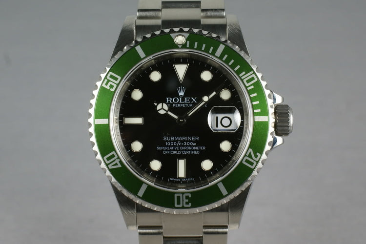 Rolex Green Submariner 16610 LV V Serial