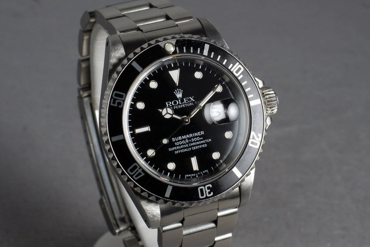 1993 Rolex Submariner 16610 with Box and Papers