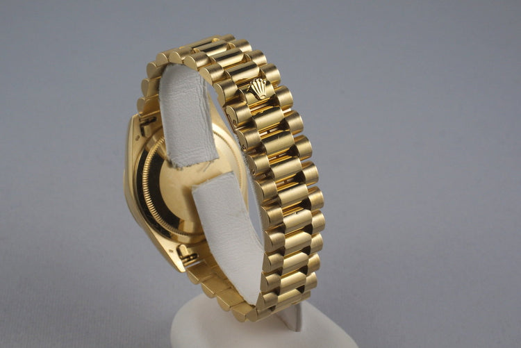 1995 Rolex YG Day-Date 18238 Factory Champagne Diamond Dial