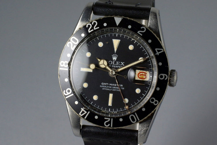 1957 Rolex GMT 6542 Matte Chapter Ring Service Dial