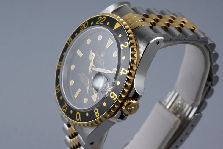1989 Rolex Two Tone GMT II 16713 with Box and Papers