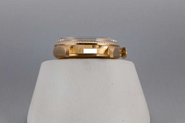 1968 Rolex Day-Date 1803 with No Lume Gold "Wide Boy" Dial