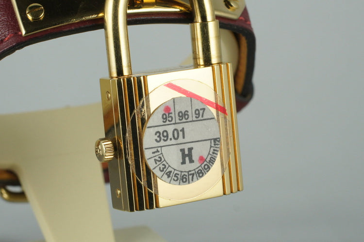 1995 Hermes YG Kelly Lock Watch