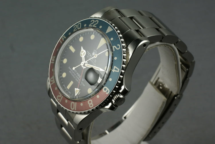 Rolex GMT 1675 with Box and Papers