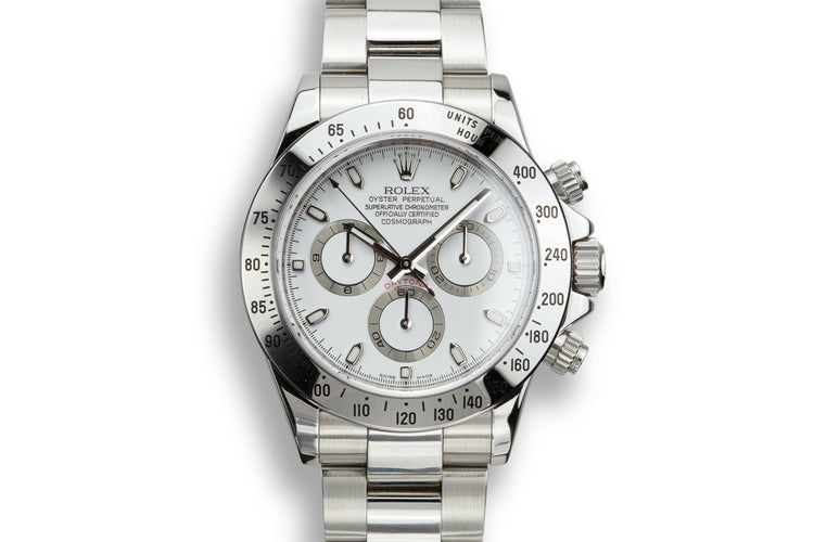 2006 Rolex Daytona 116520 White Dial with Box and Papers