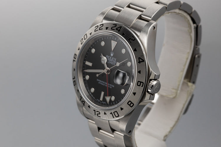 2000 Rolex Explorer II 16570 Black Dial with Box and Papers