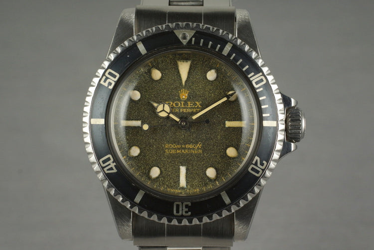 1966 Rolex Submariner 5513 with Gilt Bart Simpson Dial