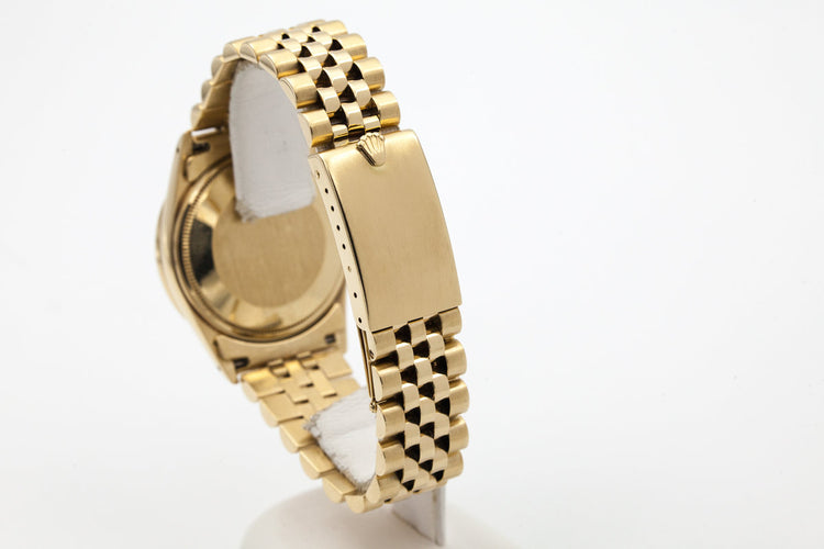 1981 Rolex 14K YG Date 15017 with Brown Dial