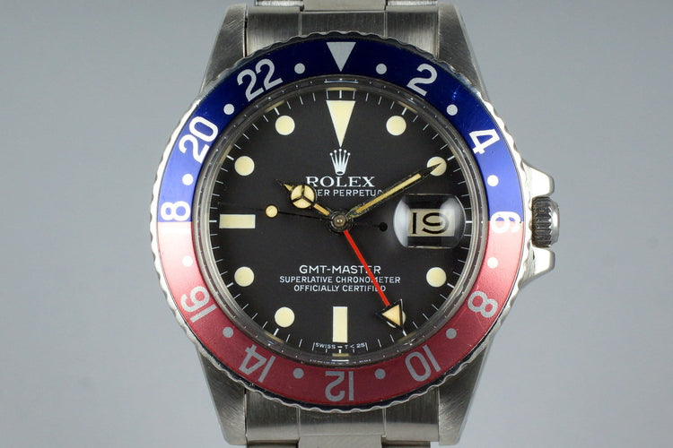 1981 Rolex GMT 16750 with Box and Papers