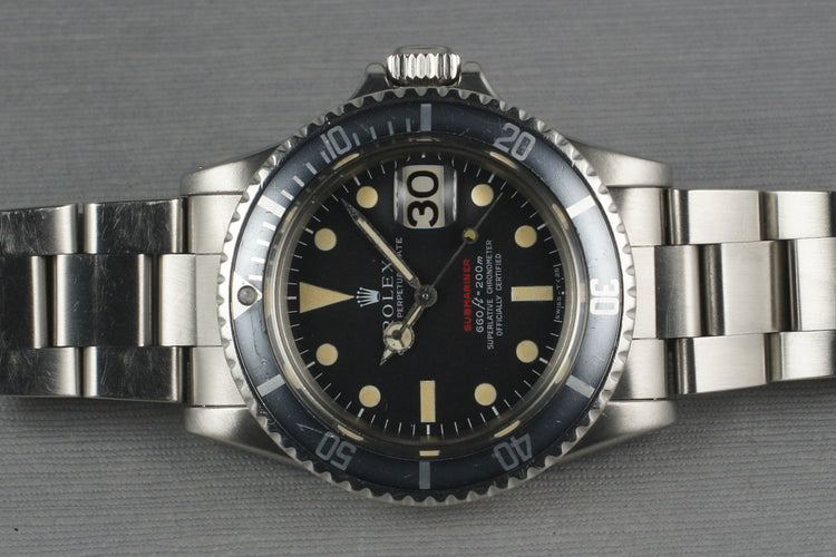 1970 Rolex RED Submariner 1680 Mark 4 Dial with Box and Papers