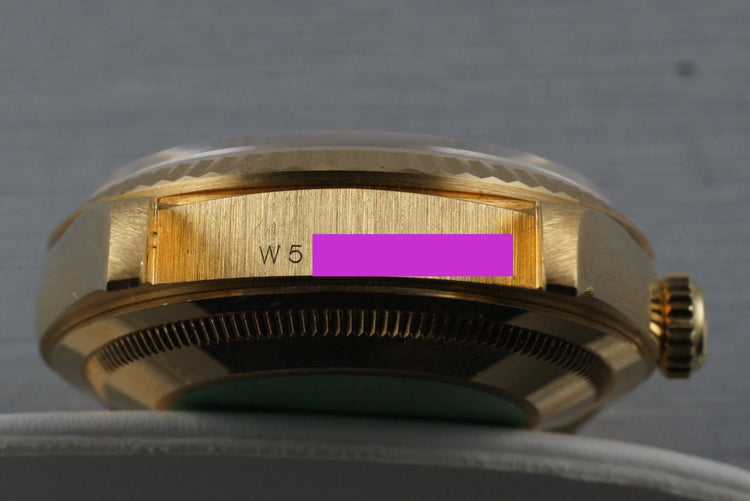 1995 Rolex YG Day-Date 18238 with Diamond Dial