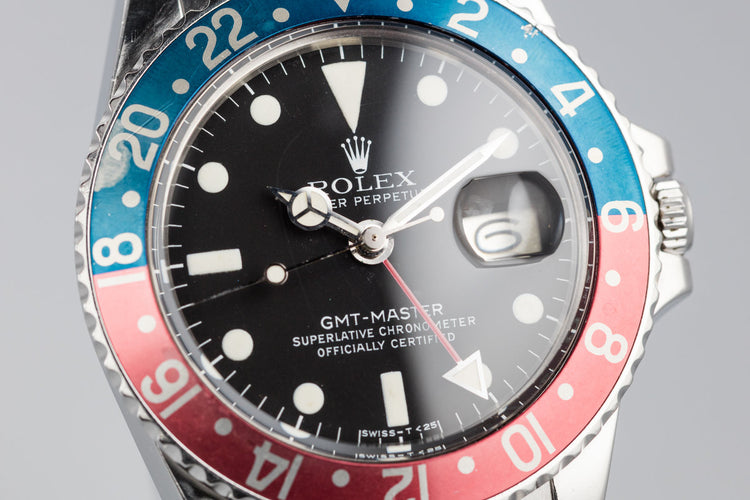 1977 Rolex GMT-Master 1675 "Pepsi" with Box and Service Papers