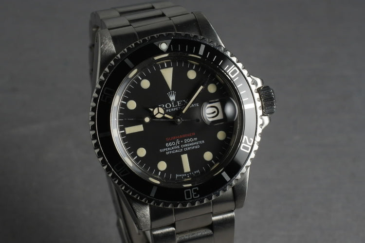 1971 Rolex Red Submariner 1680 Mark V