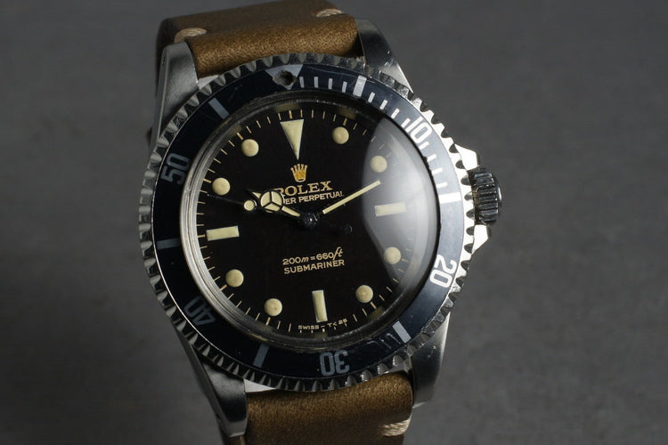 1966 Rolex Submariner 5513 with Gilt Bart Simpson Dial