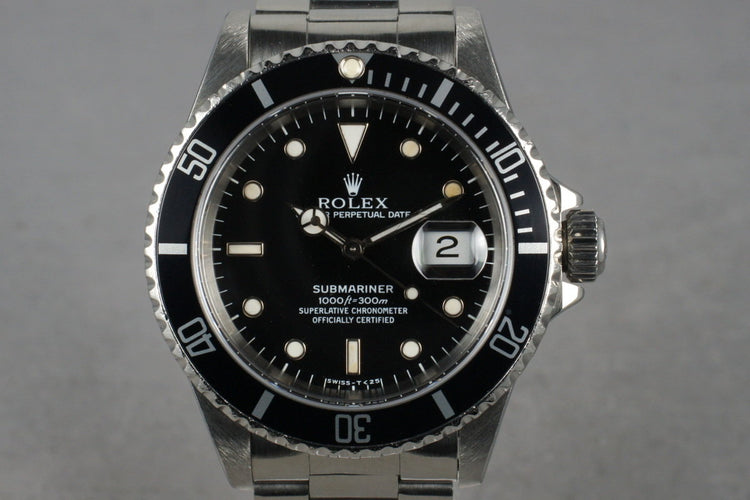 1995 Rolex Submariner 16610 with Box and Papers
