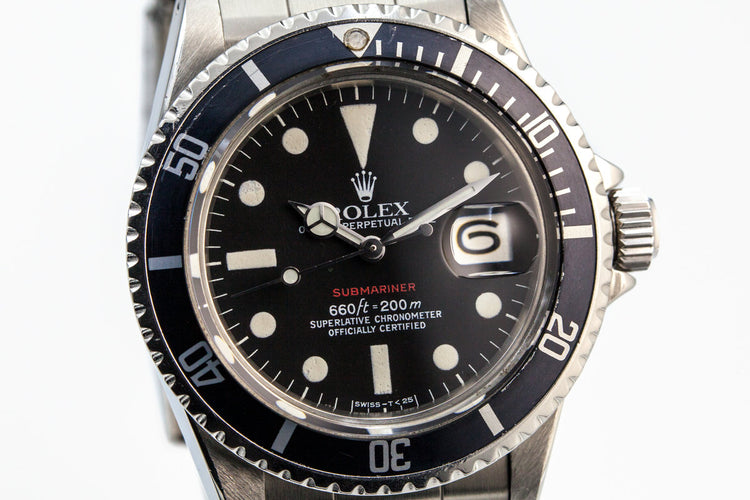1972 Rolex Red Submariner Mark VI Dial