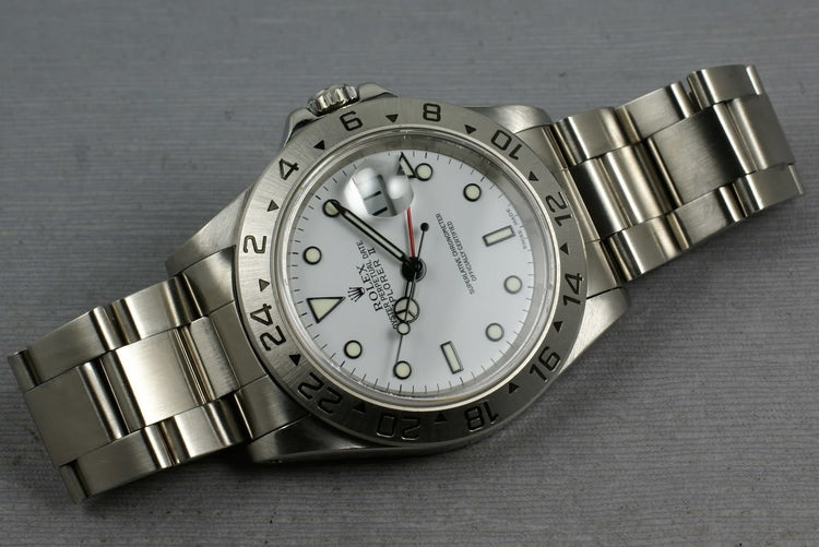 Rolex Explorer II 16570 White Dial