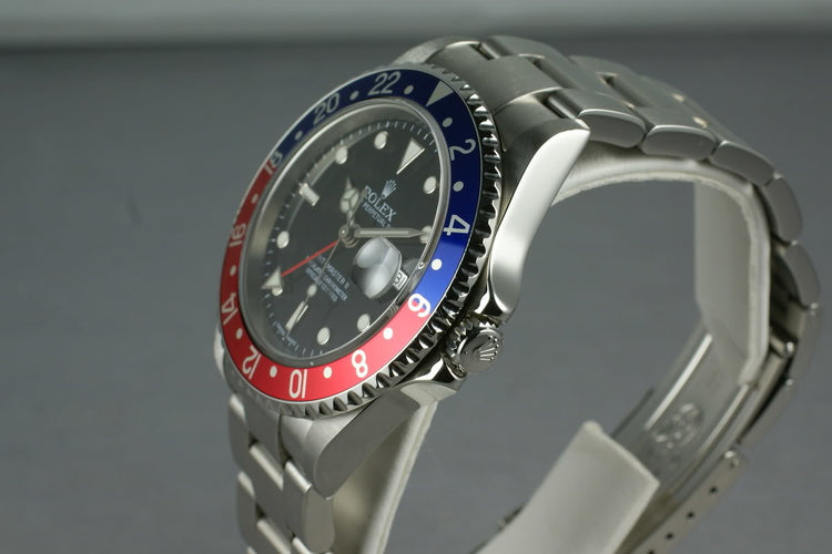 Rolex GMT 16710 M serial with 3186 movement with box and papers