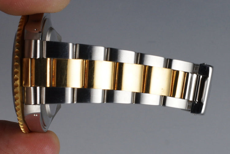 1991 Rolex Two Tone GMT II 16713 Black Dial