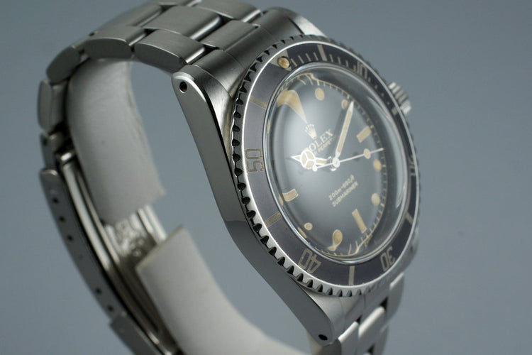 1963 Rolex Submariner 5513 PCG Gilt Chapter Ring Dial