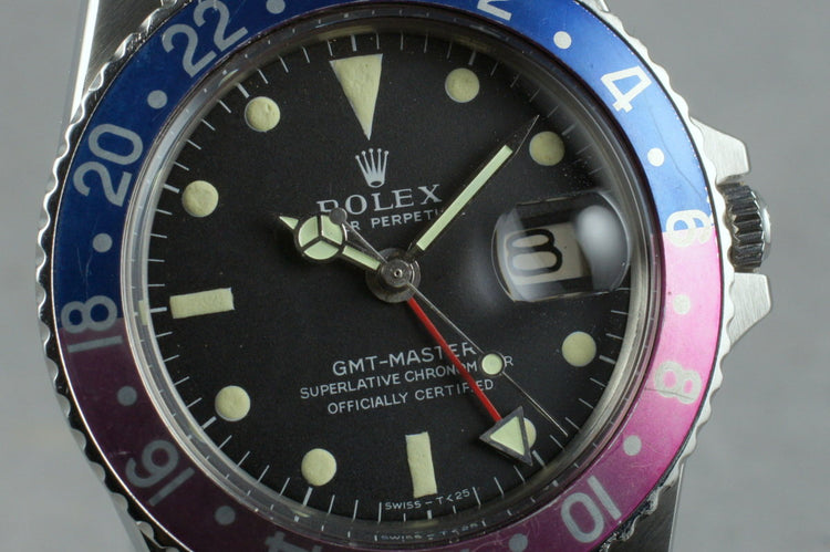 1967 Rolex GMT-Master 1675 with Service Papers