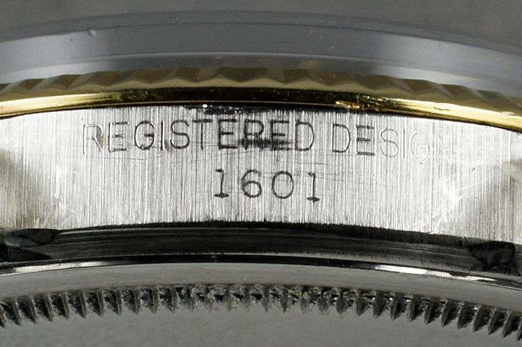1971 Rolex Two Tone DateJust 1601 Black Dial