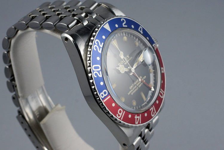 1967 Rolex GMT 1675 Glossy Gilt Dial