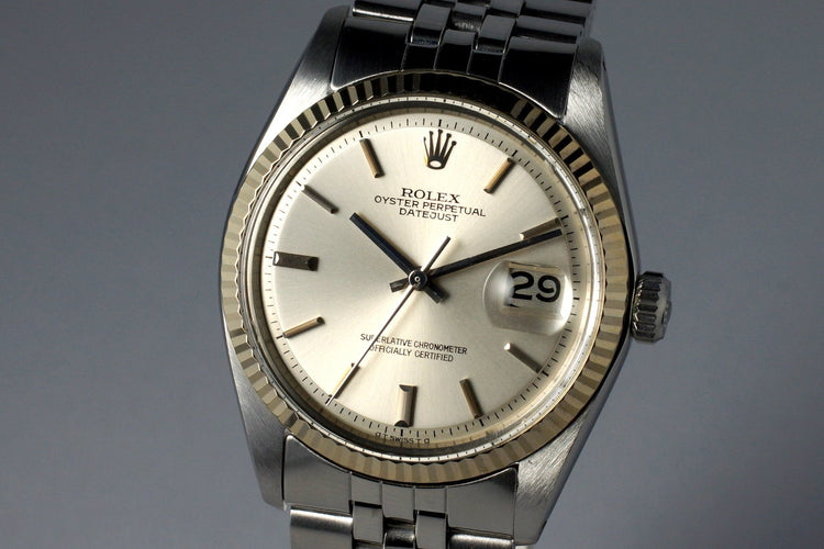 1972 Rolex Datejust 1601 Silver Sigma Dial