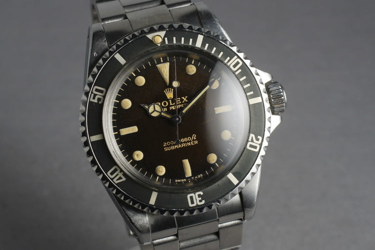 1966 Rolex Submariner 5513 with Gilt Tropical Brown Dial