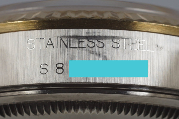 1994 Rolex Two Tone Oyster Perpetual 14233 White Roman Dial