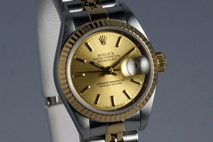 1999 Rolex Ladies Two Tone Datejust 79173 with Box and Papers