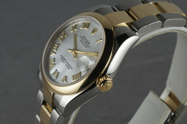 2006 Rolex Midsize 18K/SS Datejust 178243 with Box and Papers