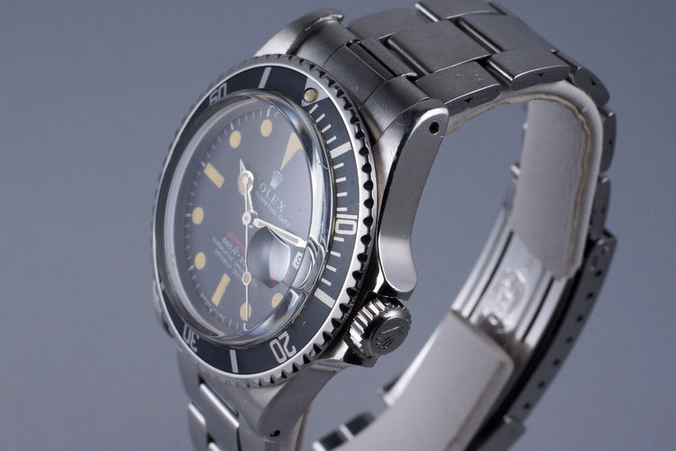 1970 Rolex Red Submariner 1680 Mark IV Dial