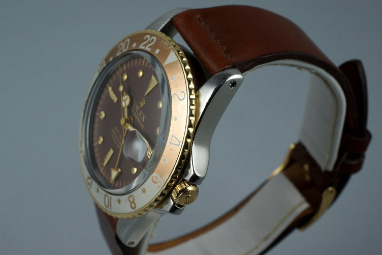 1972 Rolex Two Tone GMT 1675 with Root Beer Dial
