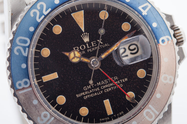 1965 Rolex GMT 1675 with Gilt Dial