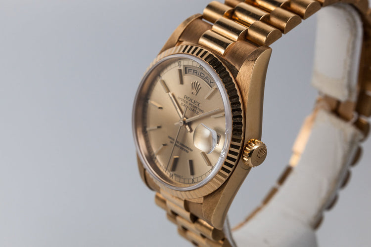 1991 Rolex Day-Date 18238 with Rosy Patina