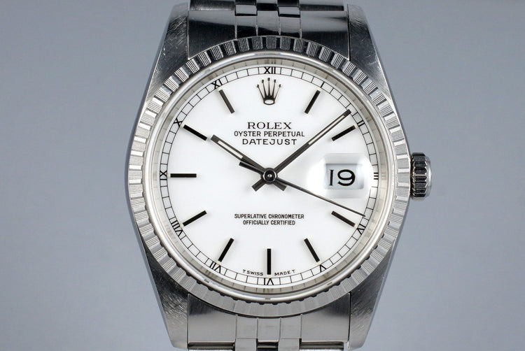 1989 Rolex DateJust 16220 White Dial
