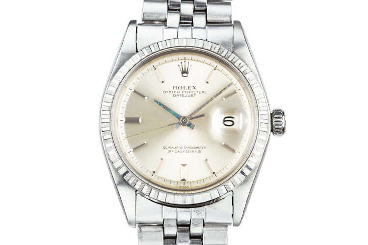 1968 Rolex DateJust 1603 with No Lume Silver Dial