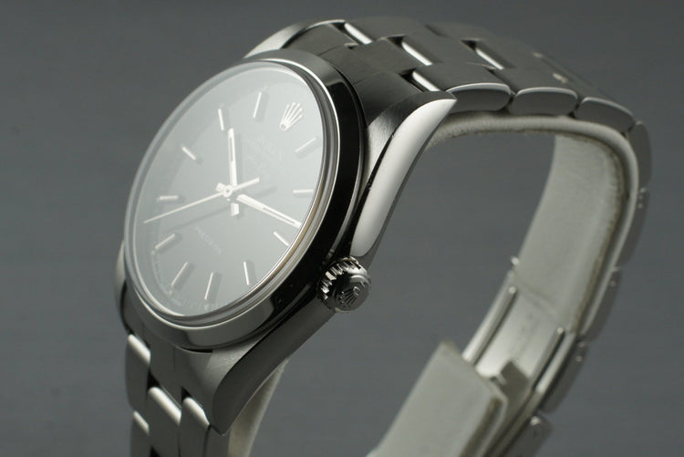 2000 Rolex Air-King 14000M with Black Dial