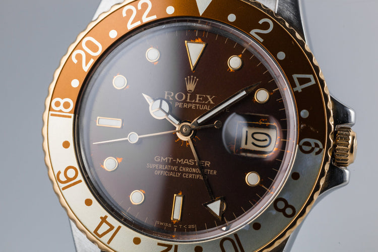 1987 Rolex Two Tone GMT-Master 16753 with Rootbeer Dial