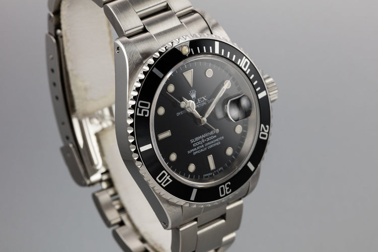 1995 Rolex Submariner 16610 with Box and Papers
