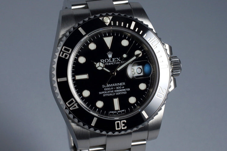 2013 Rolex Ceramic Submariner 116610 with Box and Papers