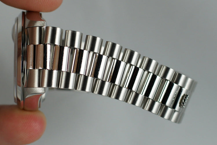 1995 Rolex Platinum Day-Date 18206 Diamond Dial with Box and Papers