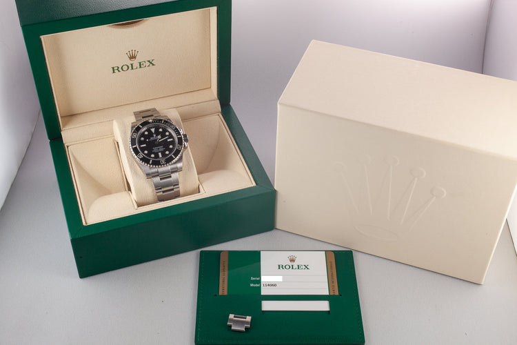 2016 Rolex Submariner 114060 with Box and Papers